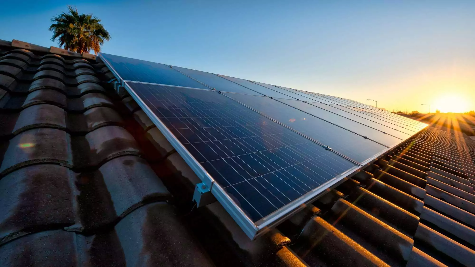 Solar Panels on Arizona rooftop - German Roofing